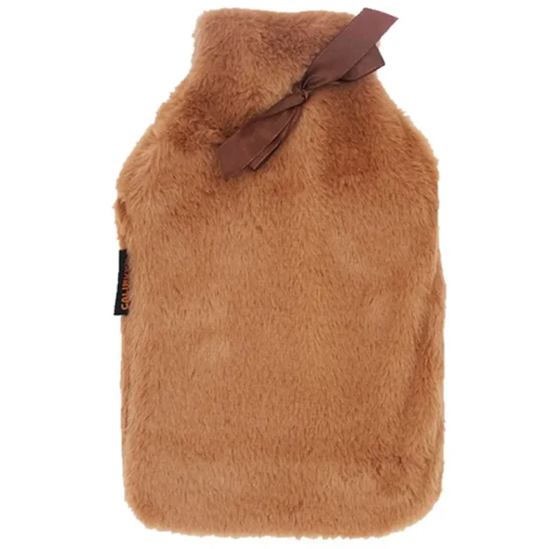 Calindoo Bouillotte à Eau – Housse Nœud Marron