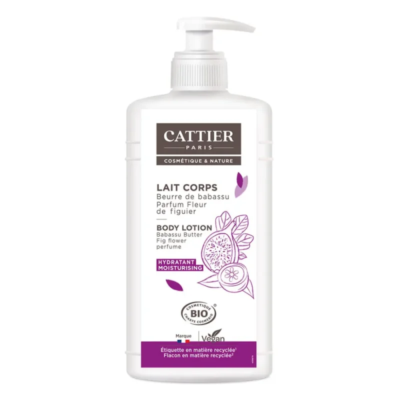 Cattier Hydratant Lait Corps Parfum Fleur de Figuier 500ml
