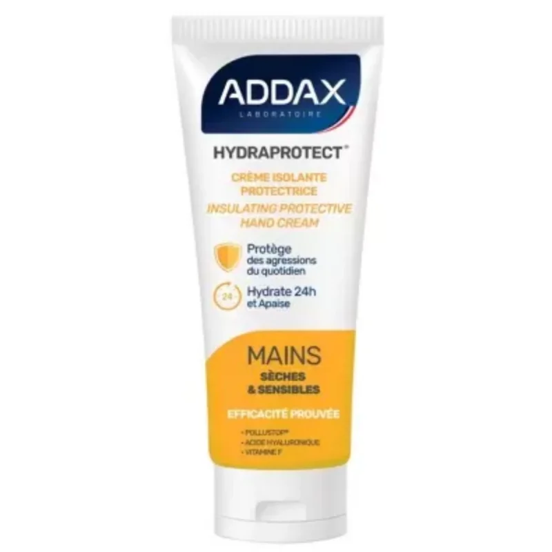 Addax Hydraprotect Crème Isolante Protectrice Mains Sèches et Sensibles 100 ml