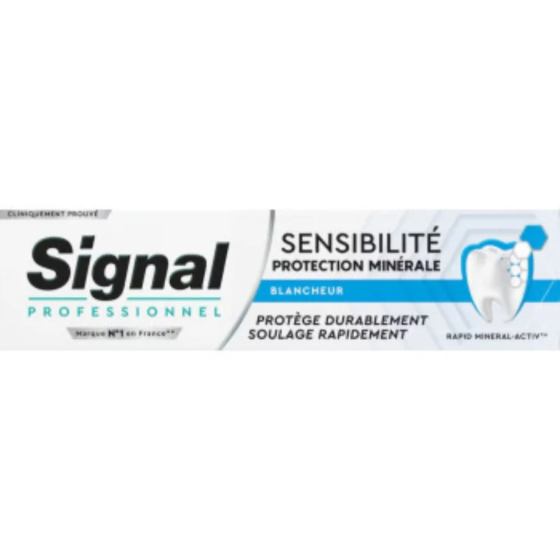 Signal Professionnel Dentifrice Sensibilité Protection Minérale Blancheur 75 ml