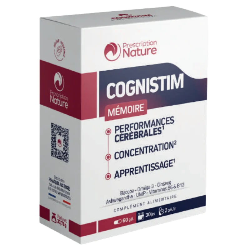 Prescription Nature Cognistim Mémoire - 60 gélules