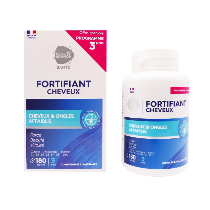 Pharmascience fortifiant cheveux180 gélules