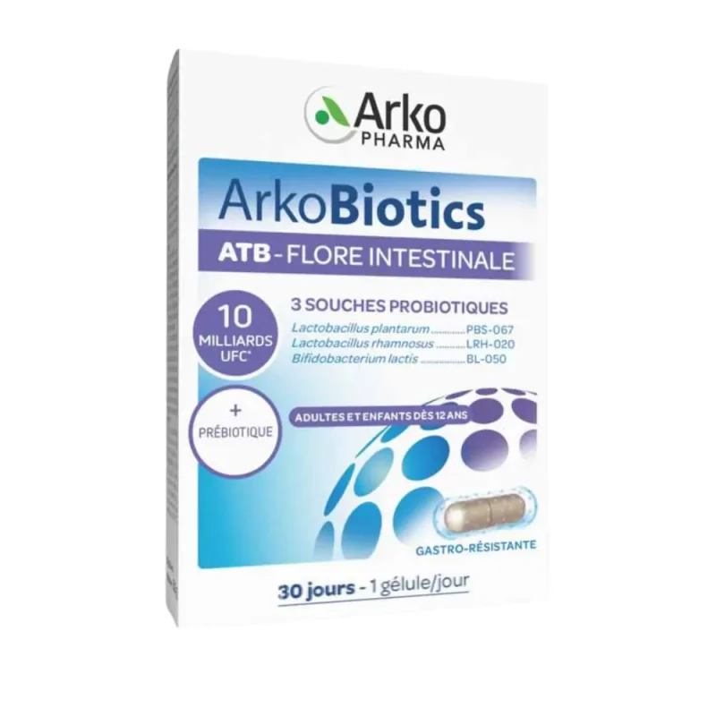 Arkopharma Arkobiotics ATB-Flore Intestinale 30 gélules