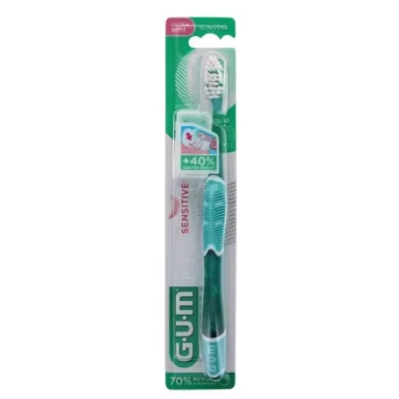 GUM Brosse à Dents Pro Sensitive 510 - Couleur : Vert