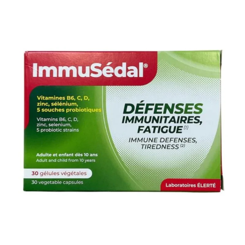 ImmuSédal défenses immunitaires, fatigue Elerté - boîte de 30 gélules
