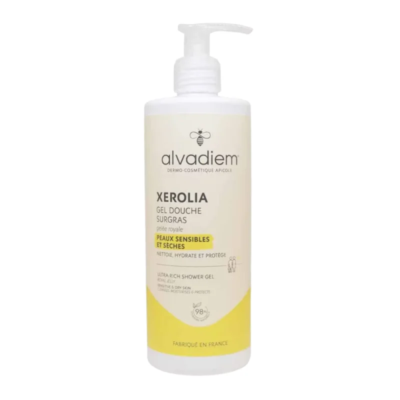 Alvadiem Soin Corps Gel Douche Nutri-Confort Surgras à la gelée royale Bio 400ml
